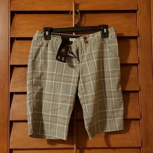 Women's Full Tilt structured plaid shorts